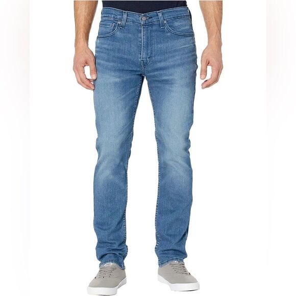 LEVI’S Mens 514 Begonia Tint Over Leg Stretch Flex Straight- Wash Blue 31W/30L - Picture 1 of 7